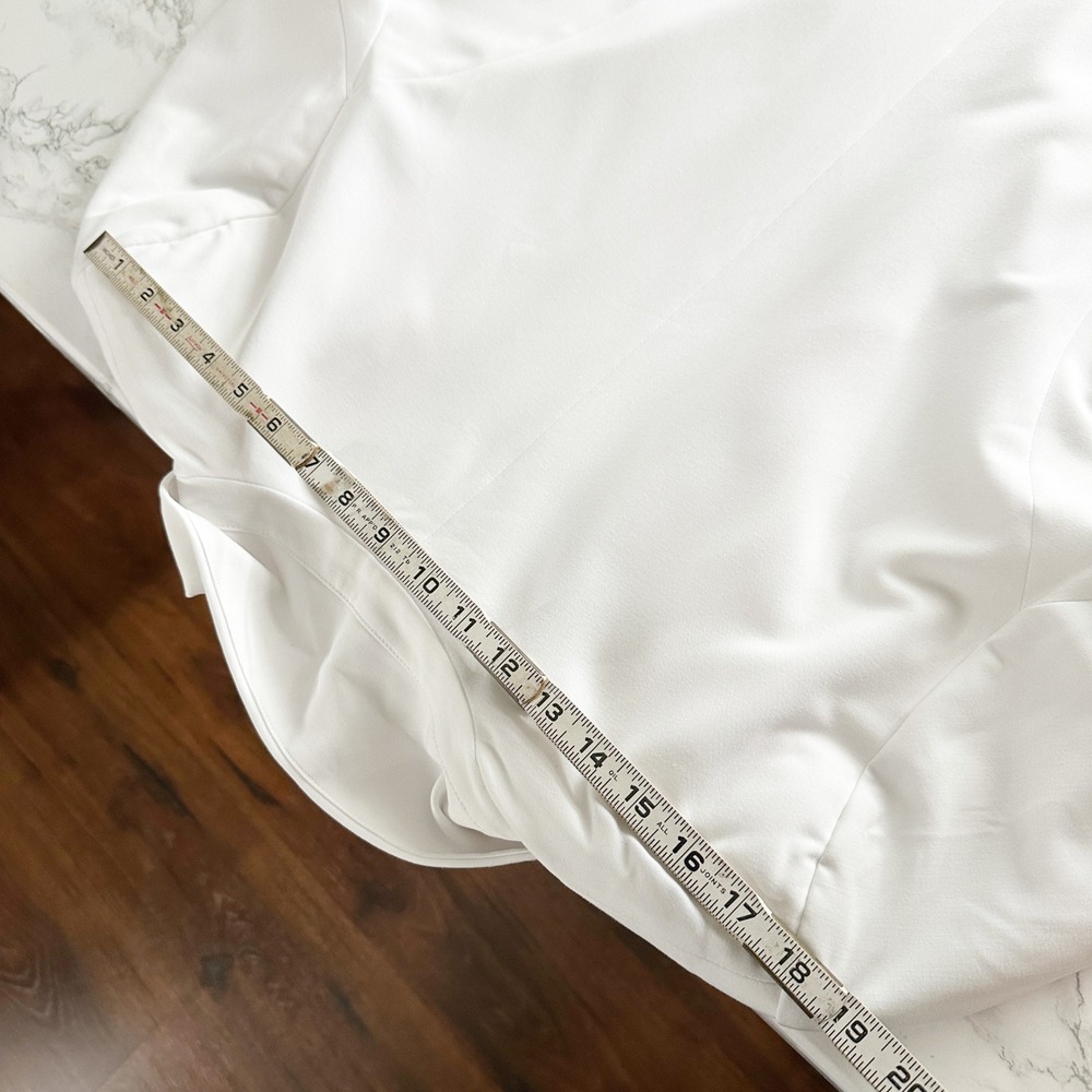Eloquii Open Front Double Breast Button Oversized White Blazer Women's Size 14 - Picture 12 of 12